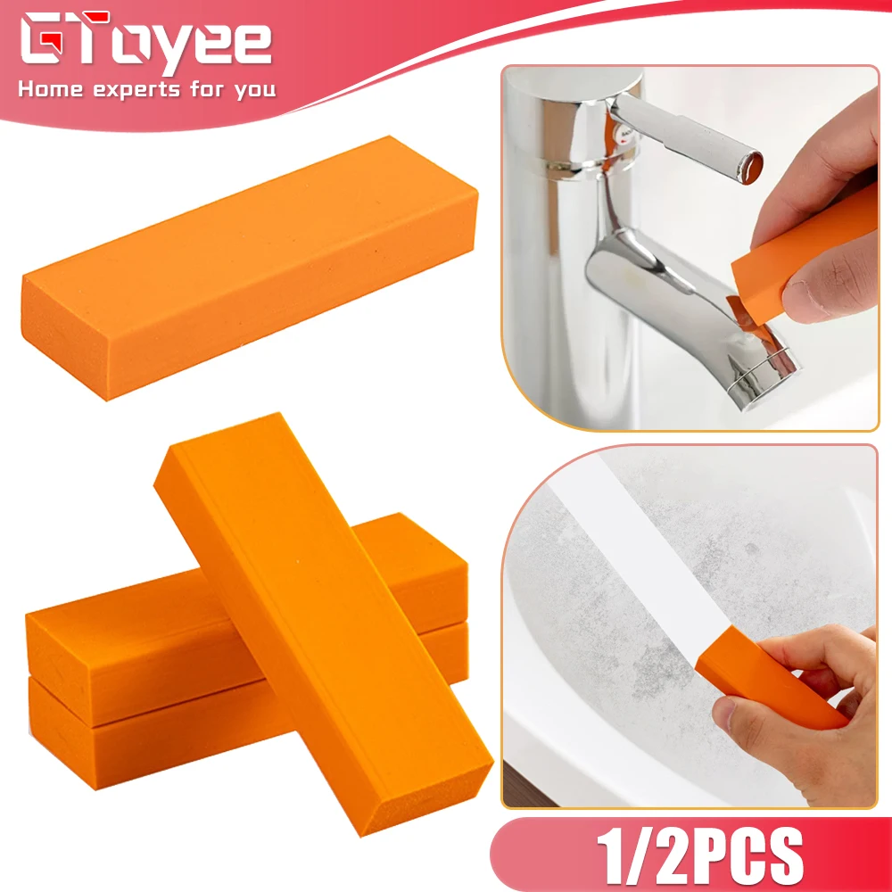 1/2PCS Rubber Household Kitchen Cleaning Tools Easy Limescale Eraser Bathroom Glass Rust Remover for Kitchen Scale Rust Cleaner