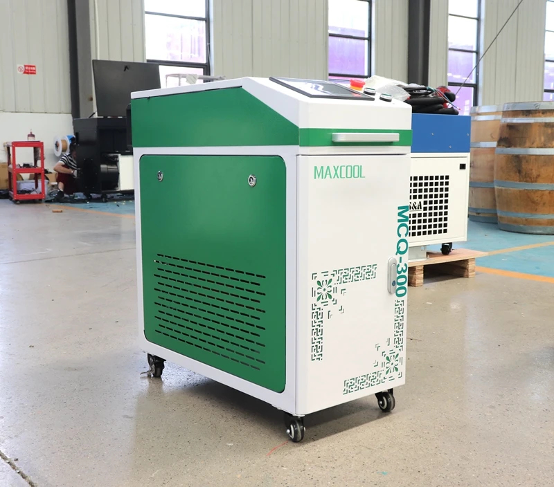 500W Pulse Fiber Laser Cleaning Machine Rust Oil Paint Remove Double Axis