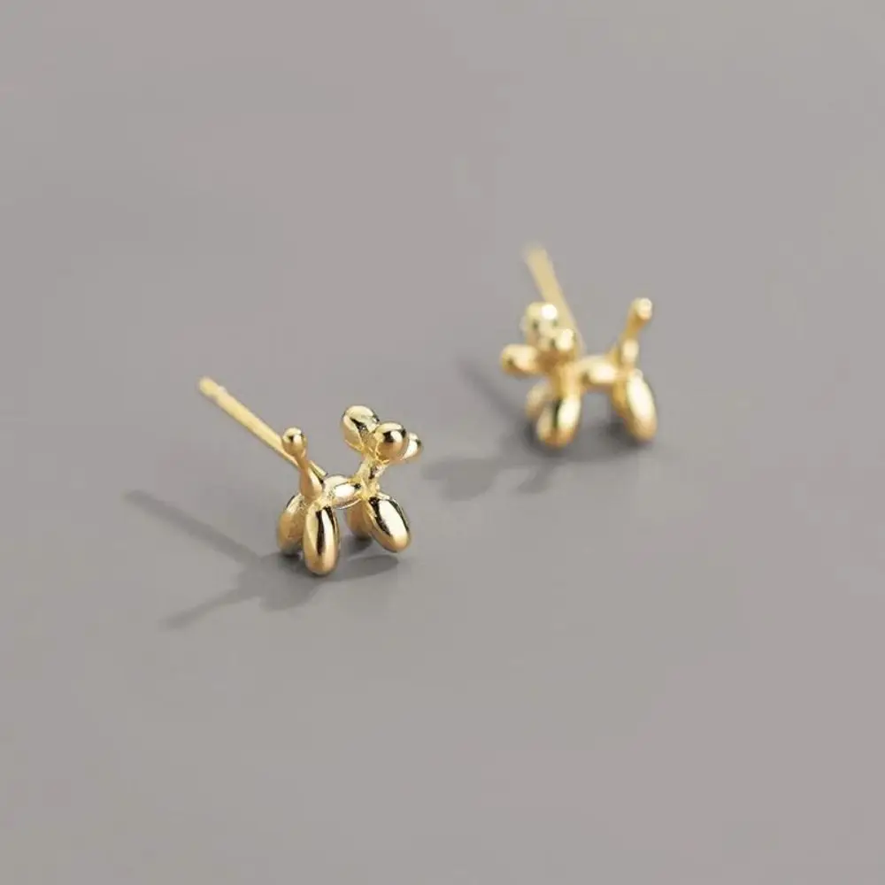 Mini Puppy Dog Balloon Earrings Light Beads Trendy Pet Dog Stud Earrings Exquisite Fashion Birthday Jewelry Gift