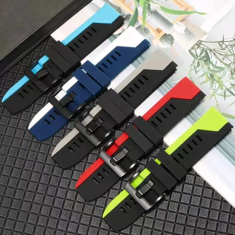 Силиконовый ремешок для часов 22 мм для Xiaomi Mi Watch S2 42 46 мм Сменный браслет Mi Watch Color 2 Sport S1 Pro/Active correa