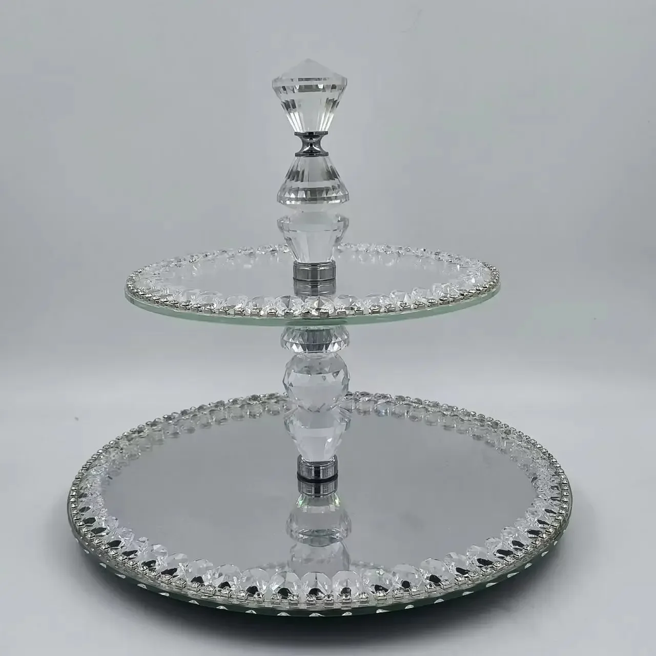 

#V Wedding decorations ornament small dessert tray cake tray diamond tray gifts wedding decorations