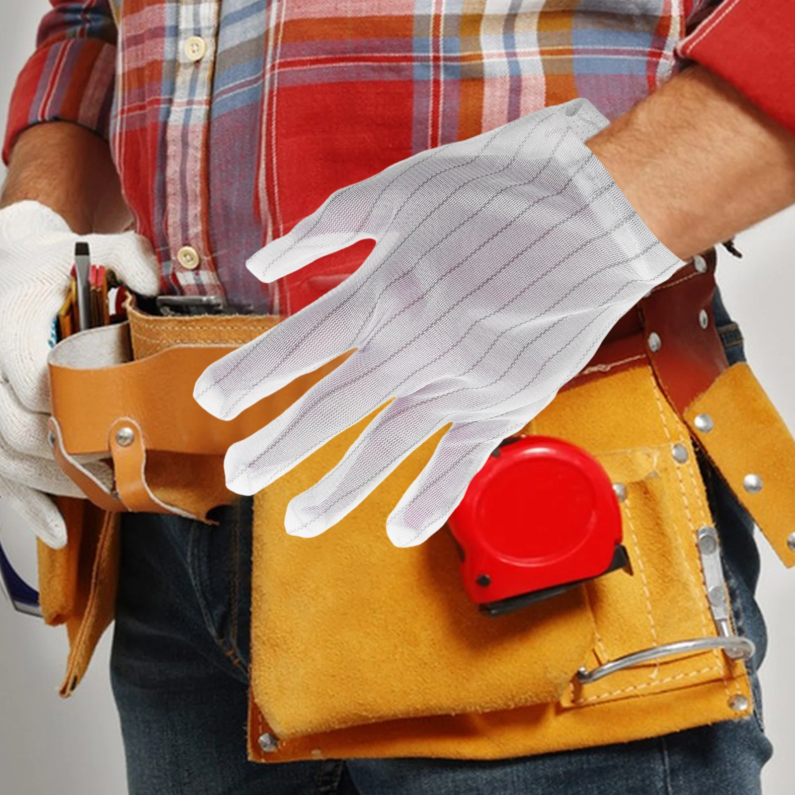 

200Pcs Anti-Static Gloves Esd Safety Non-Slip Dotted Washable Reusable Pc Building Electronics Repair Protective Gloves