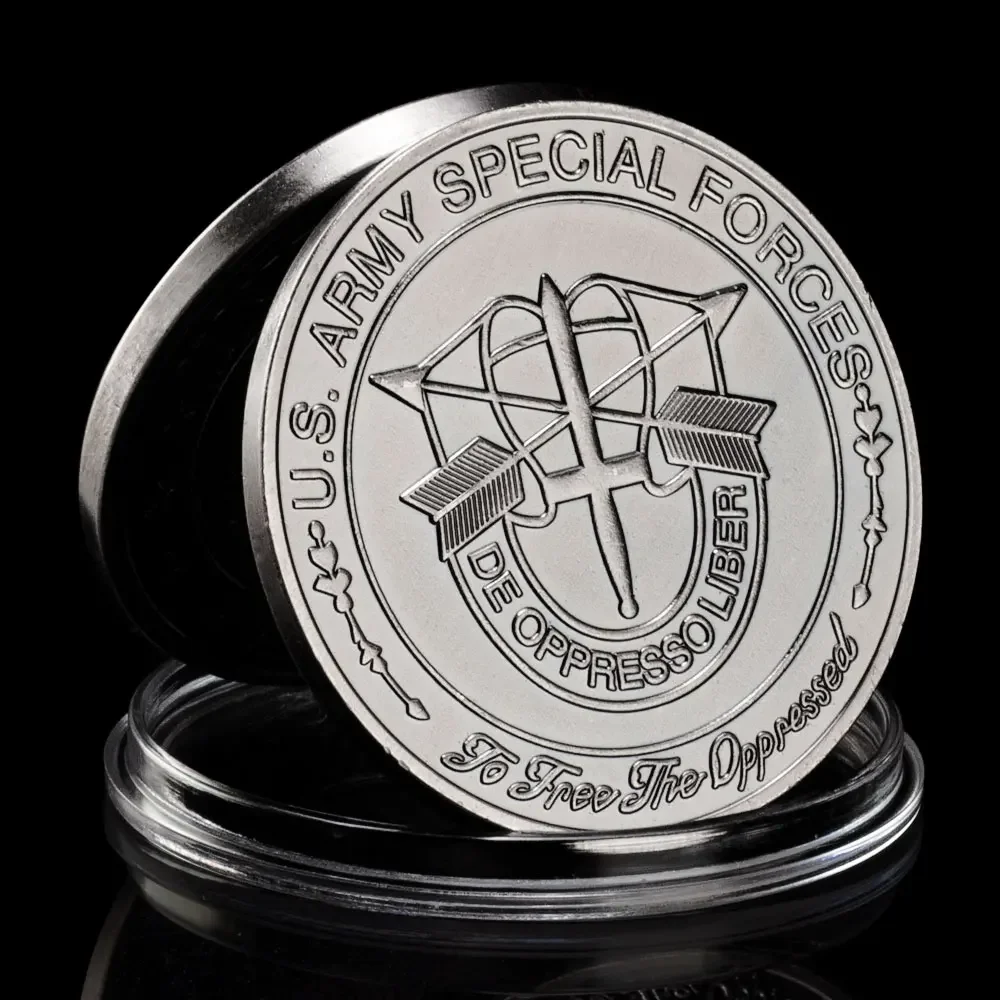 United States Army Special Forces Collectible Copper Plated Souvenir Coin De Oppresso Liber Collection Art Commemorative Coin