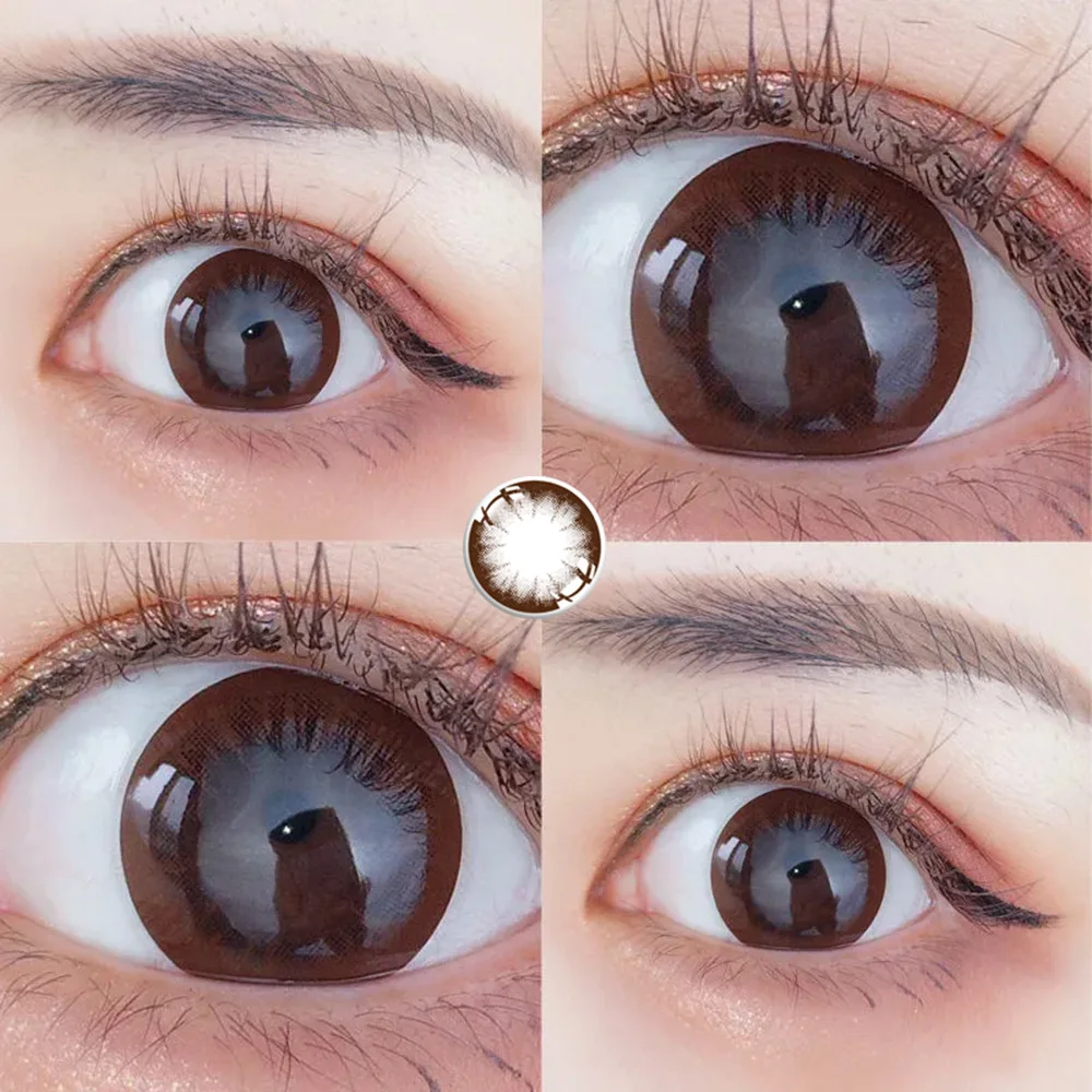 MILL CREEK 1 Par de Lentes Coloridas para Olhos Miopia Prescrição Olhos de Alta Qualidade Lentes de Contato Beleza Aluno Anual Transporte Rápido