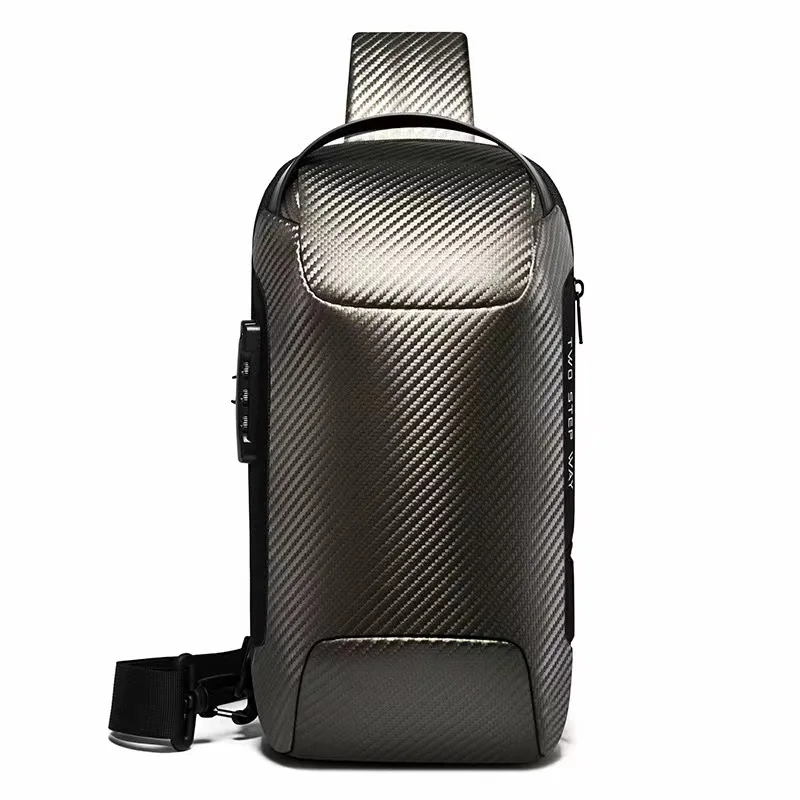 Men's New Chest Bag Slung Waterproof Shoulder Bag USB Business Trend Bags Fasshion Joker Messenger Bags Knight Satchel