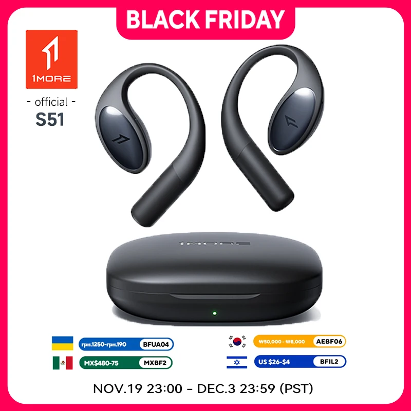 

1 БОЛЬШЕ S51 Наушники с открытым ухом Наушники Беспроводная связь Bluetooth Бесплатная доставка Товары электроника Водонепроницаемые наушники со вспышкой, гарнитура