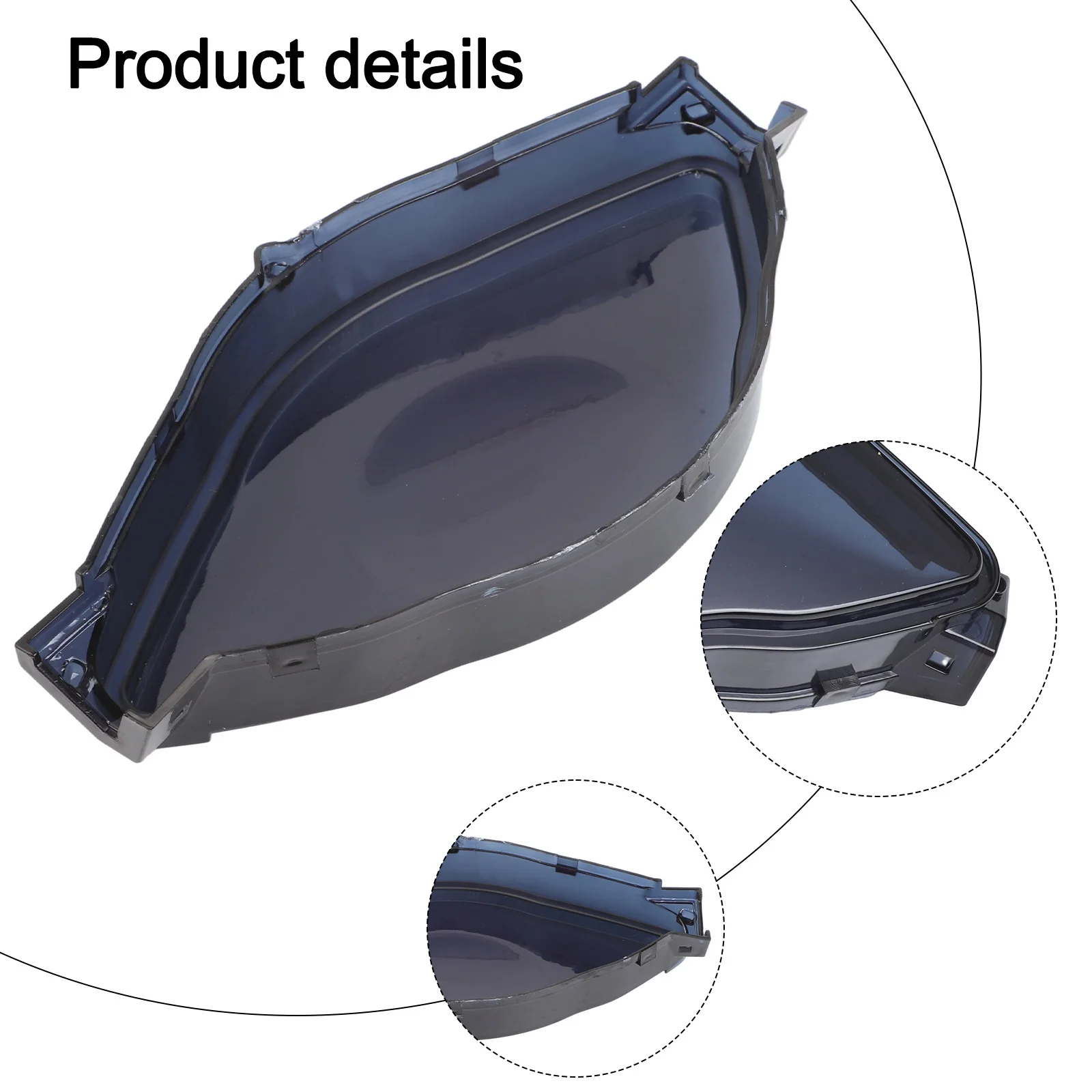 Motorcycle Cover Motorcycle Instrument Cover Replacement For Broken Parts ABS Material Transparent Design Easy Installation