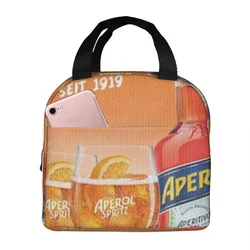 Aperol Spritz 1919 Poster borsa per il pranzo isolata termicamente bento Bag Lunch Container borse per alimenti borsa per il pranzo grande