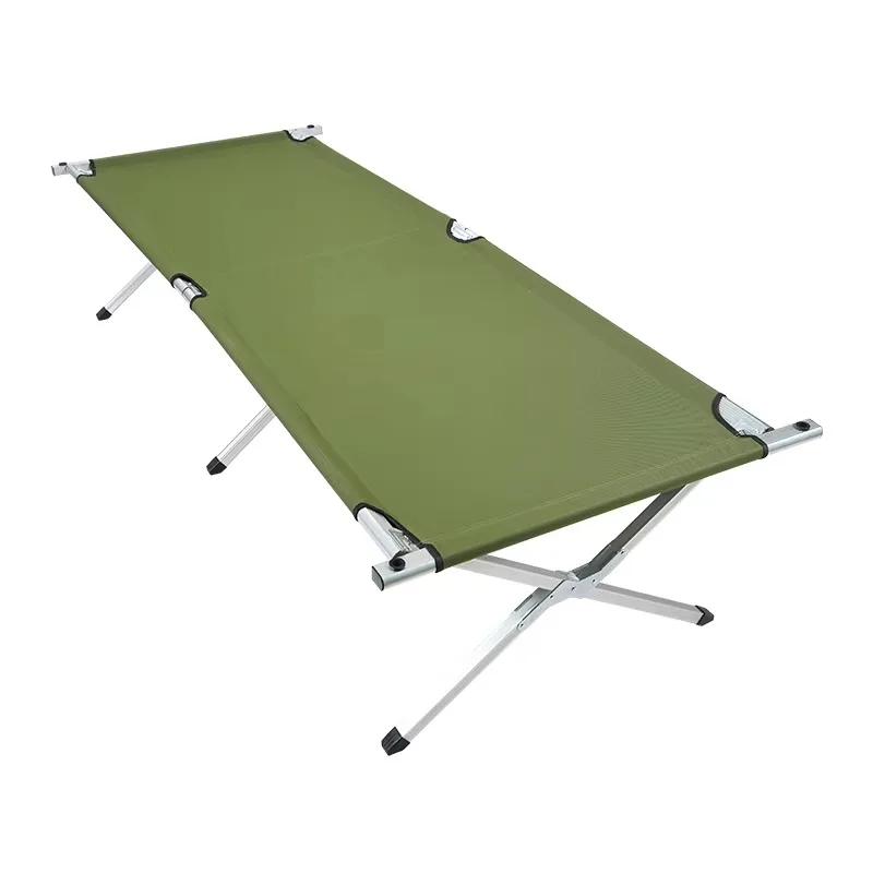 Mass Production Metal Folding Camping Bed Portable Folding Camping Bed Hitree High Quality Quick Storage Camping Bed