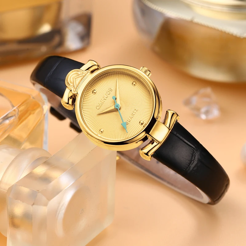 Женские часы для отдыха, кварцевые часы с кожаным ремешком, водонепроницаемые часы, офисные женские часы Montes Femmes, праздничный подарок