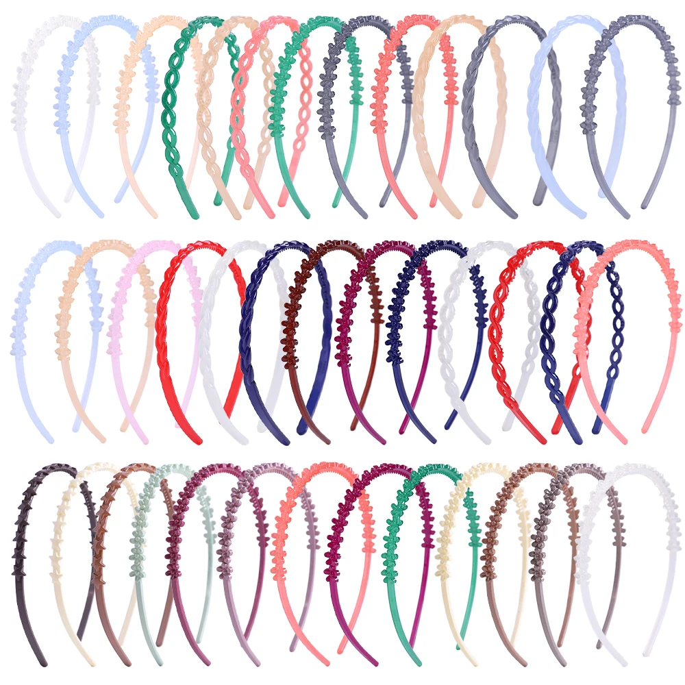 

20pcs Non-slip HairBand for Women Simple Bezel Headband Washing Hair Bang Holder Facial Mask Hair Hoop Hairband Hair Accessories