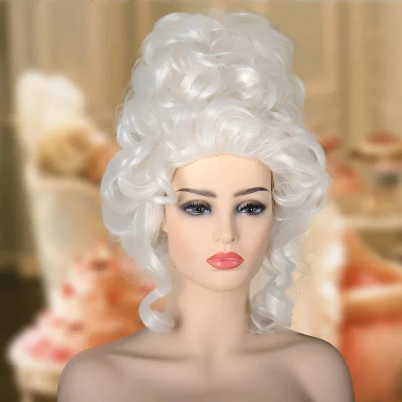 

Marie Antoinette Wig Princess Wigs Medium Curly Heat Resistant Synthetic Hair Cosplay Wig cosplay