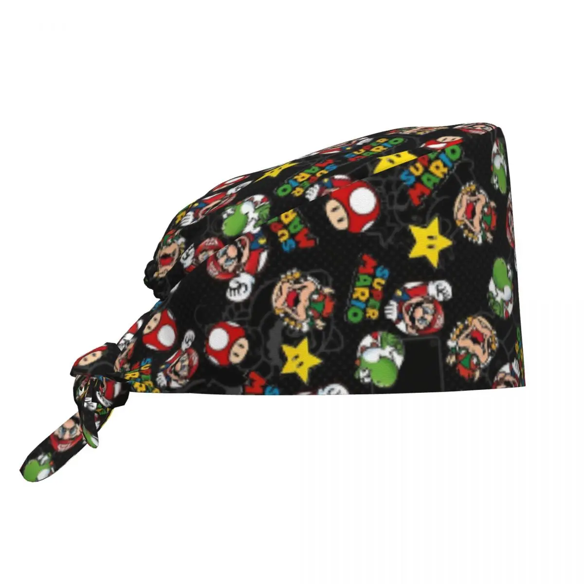 

Ma-rios Game Cartoon Scrubs Cap Casual Beauty Pet Vet Surgicals Cap Unisex Style Pet Grooming Nursing Work Caps Hat