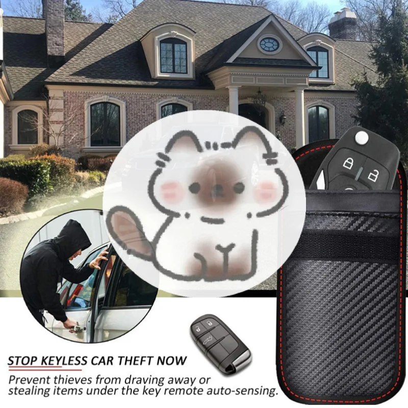 

High qualityCar Key Signal Shielding Box Faraday Cage Remote Control Package Keyless Rfid Shielding Package Car Accessories