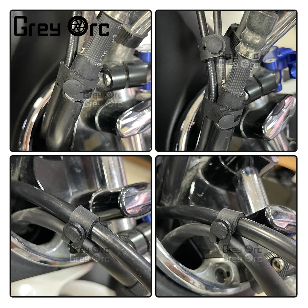 

Universal Throttle Clutch Cables Tubing Wires Fixing Tension Strap Tie Down Bandage Oil Hose Rubber Bandage Dirt Bike For Yamaha