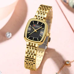 CURREN-relojes de lujo para mujer, reloj de pulsera de cuarzo, resistente al agua, a la moda