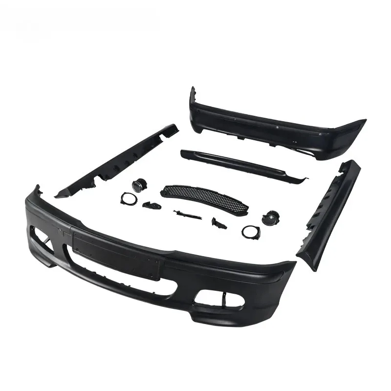 Bodykit For E46 Body Kit Car Body Modification Parts Bumper Assemb Side Skirt 3 Series E46 Sedan 4 Doors MT Style