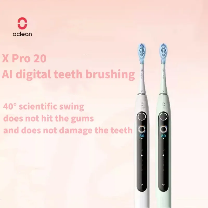 

Oclean X Pro 20, электрическая зубная щетка для взрослых с микроподметаниями и вибрацией, визуализация, может облегчить вибрацию