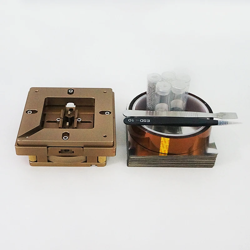 Universal BGA Rework Kit 80MM 90MM with 170pcs Stencils ESD Tweezers Brush Laptop Solder Ball Reballing Fixture Jig Repair Tools