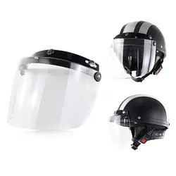 Motorcycle 3-Snap Visor Lens Shield Sturdy Anti Dizziness Motorcycle Helmet Visor Lens Gift for Friends Family Members Neighbors