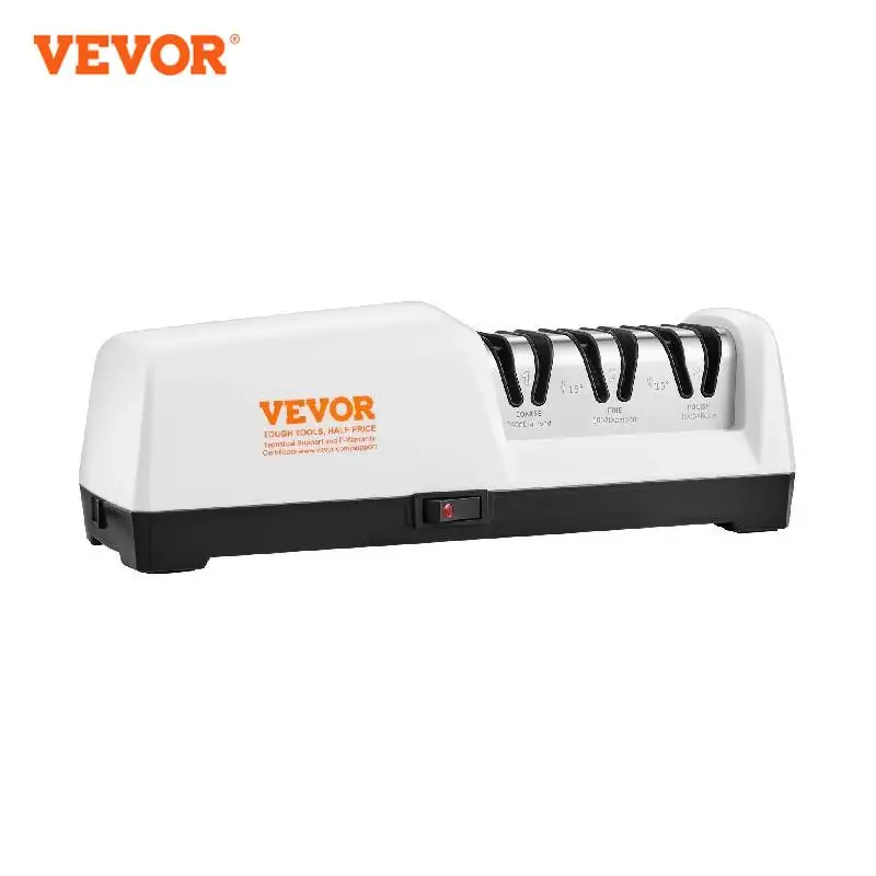 VEVOR Electric Knife Sharpener 3 Stages Kitchen Knife Sharpener for Quick Sharpening & Polishing  Professional Knife Sharpener 