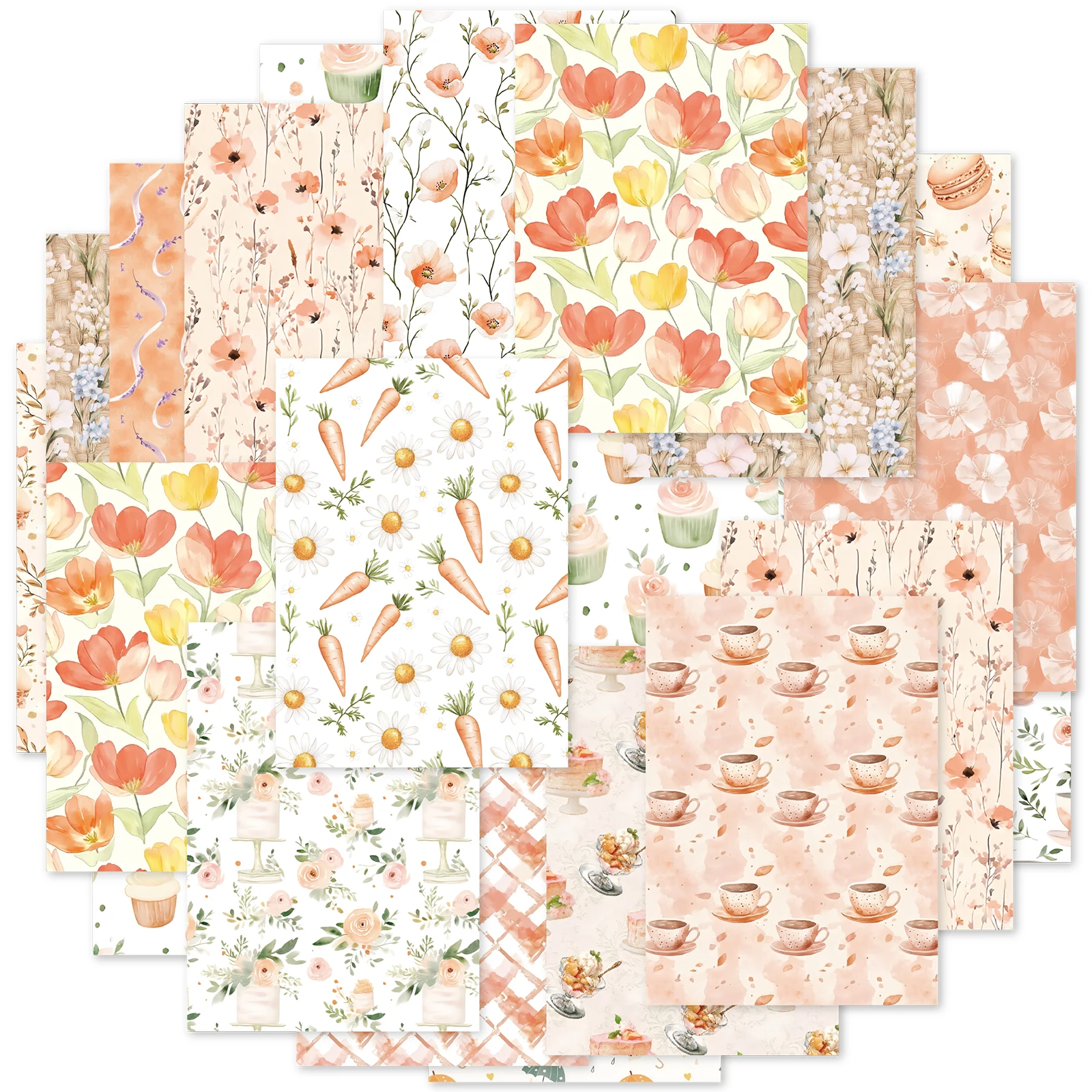 etori-life-warm-orange-blossom-30-pecas-papel-decorativo-floral-quente-e-doce-papel-xadrez-vintage-para-diarios-decoracao-de-laptops-adesivos-para-celular-Albuns-de-fotos-bicicletas-materiais-para-scrapbooking-decoracao-de-ambientes-acessorios-de-decoracao-para-escritorio-confeccao-de-cartoes-embalagens-para-presentes-sacolas-de-papel-para-presentes-festas-vintage-selagem-para-confeitaria-adesivos-de-papelaria-materiais-escolares-presentes-de-aniversario