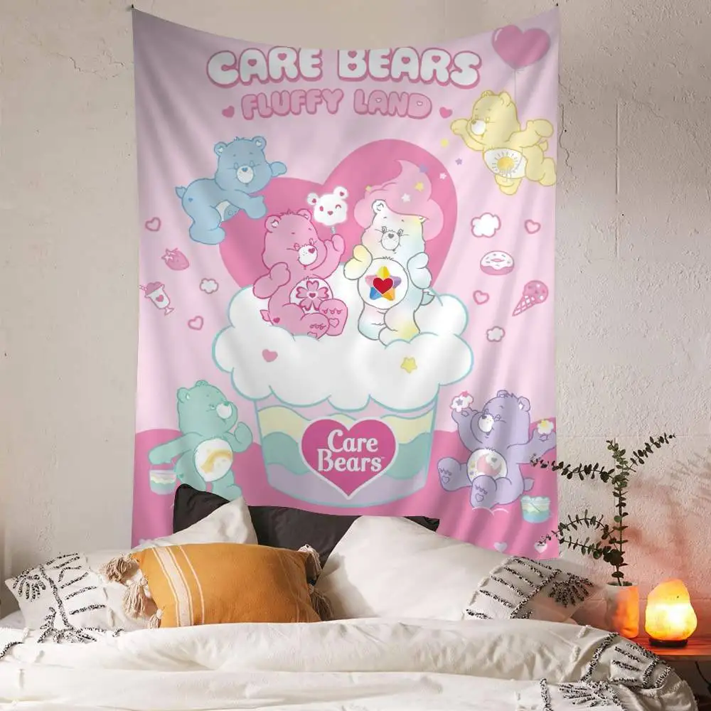 Cartoon C-Care B-Bears DIY Wall Tapestry for Living Room Home Dorm Decor Wall Art Decor