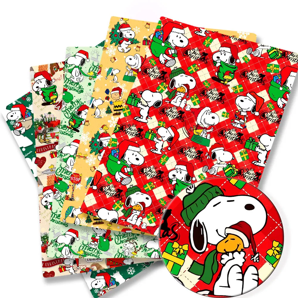 

TAKARA TOMY Snoopy fabric140x50CM Cartoon Polyester cotton fabric Patchwork Tissue Kid Home Textile Sewing Doll Dress Curtain