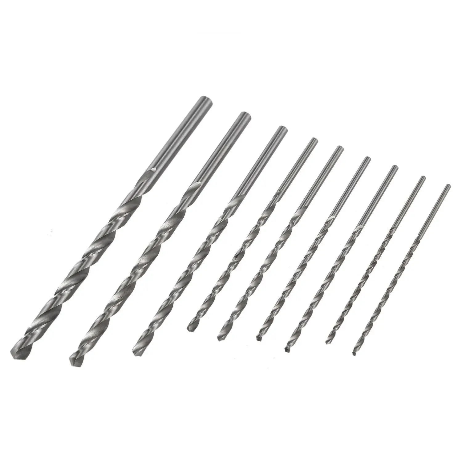 A08R EXTRA LONG HSS DRILL BITS 2Mm 2.5Mm 3Mm 4Mm 5Mm 6Mm SET