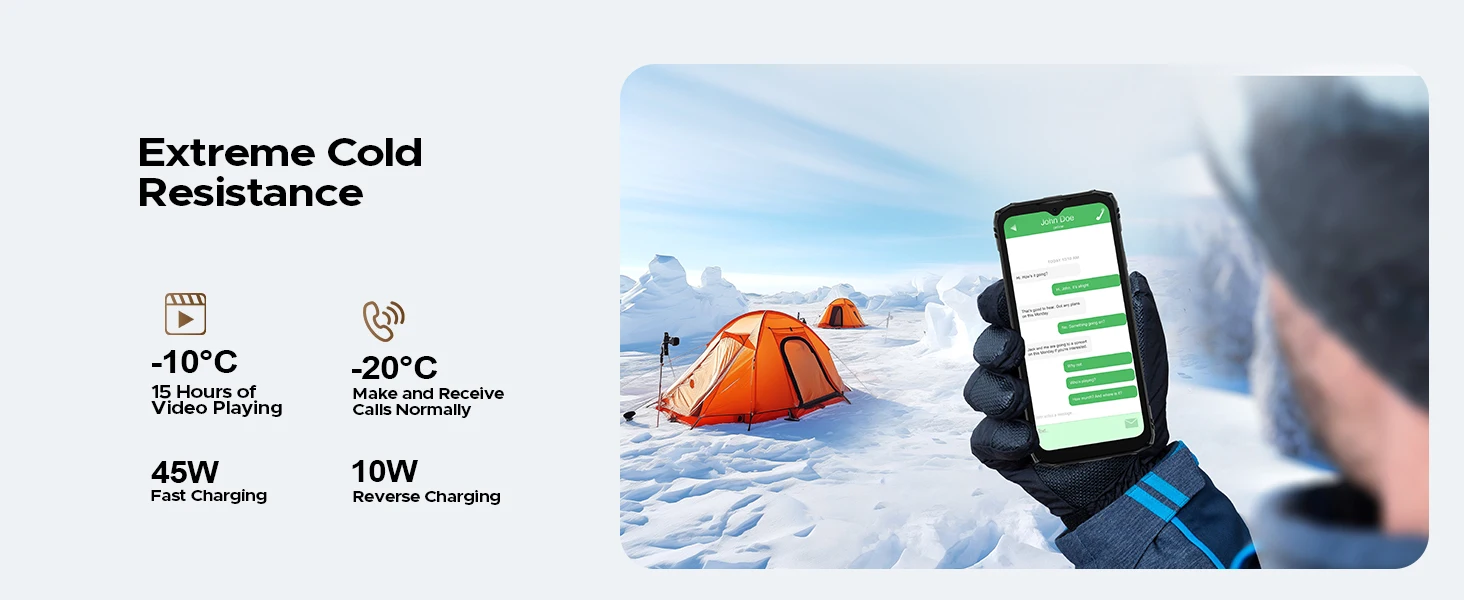 DOOGEE V Max LR Laser Rangefinder 5G AI Rugged Phone 36GB+512GB 6.78'' Display 20500mAh Battery Dual Camping Lights Smart phones