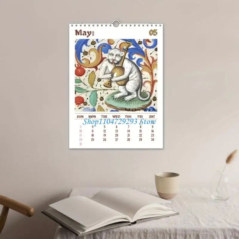 

Y2GD 2026 Настенный дизайн Художественный календарь Устойчивый к разрыву Прозрачный календарь с датами