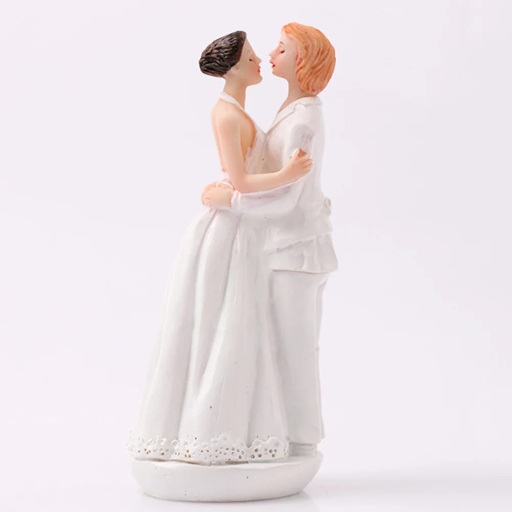 

7x6.5x15cm Resin Desktop Crafts Romantic Lesbian Valentine Day Gift Wedding Party Decoration Long Lasting Love