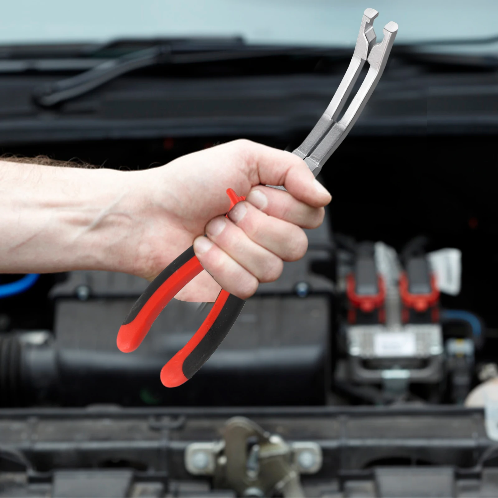 For Diesel Engine Connector Pliers 9 Inch Removal Tool with Ergonomic Soft Grip Handles for Electrical System Repairs