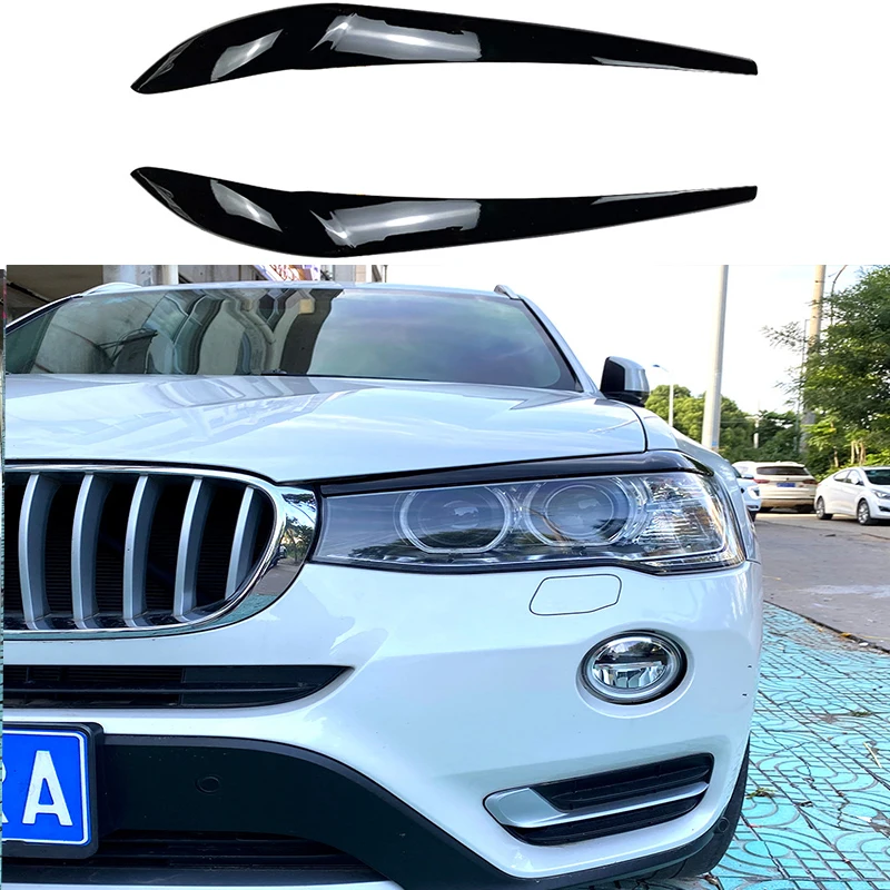 BMW X3 F25 X4 F26 에 적합, 2014-2017 헤드라이트 라이트 스티커, 외부 장식, 자동차 스티커 수정
