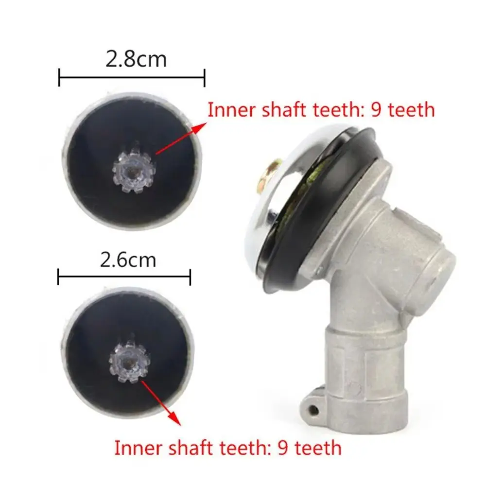 Strong Compatibility Brush Cutter Trimmer Replacement Square Tooth Wear-resistant 28/26MM 9 Teeth Working Head