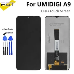 Original UMIDIGI A9 LCD Display and Touch Screen Digitizer Assembly Replacement for UMIDIGI A9 LCD Sensor +Tools