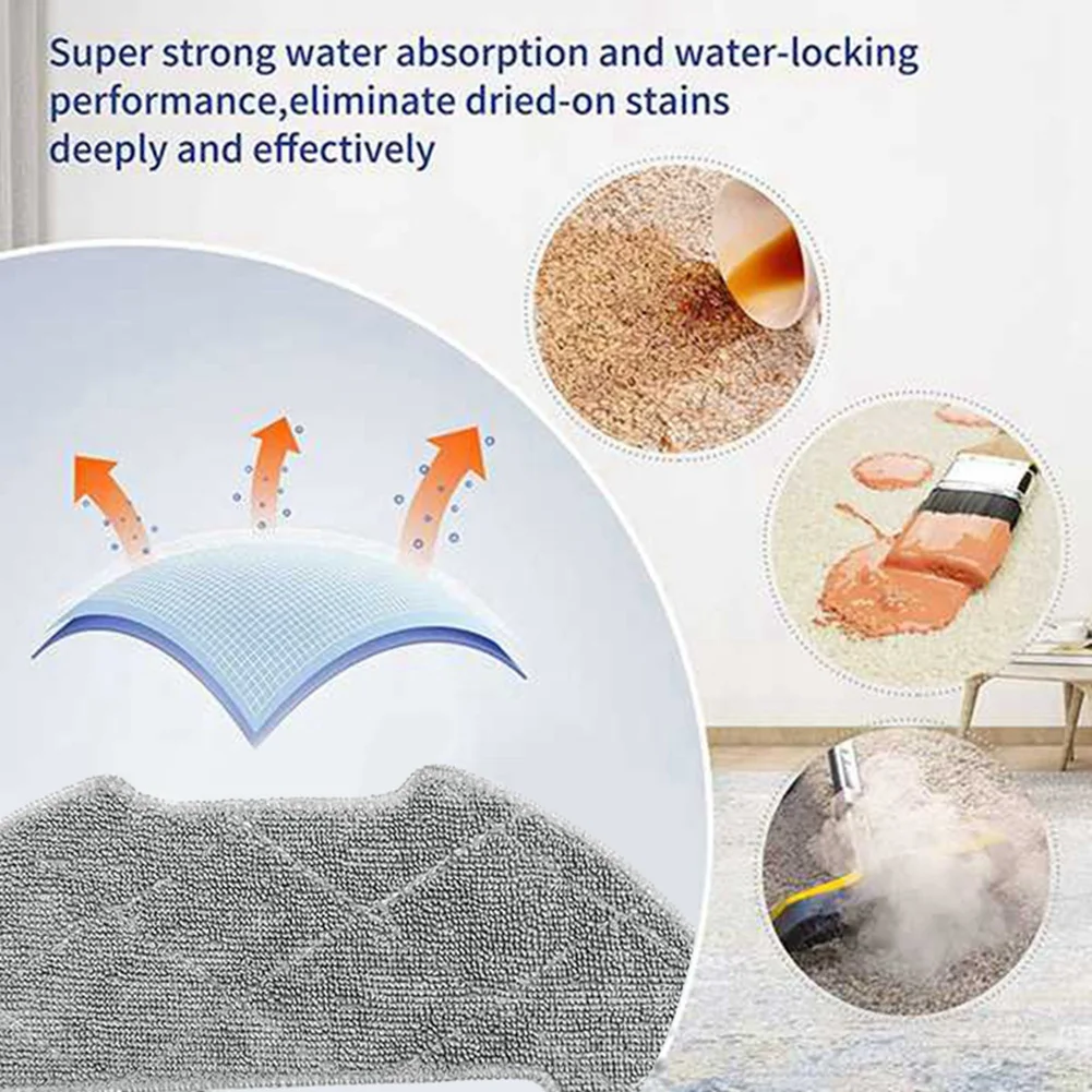 

F-F 12PCS Mop Pads For Airrobo P30 Robot Vacuum Cleaners Replacement Accessories Washable Mop Cloth