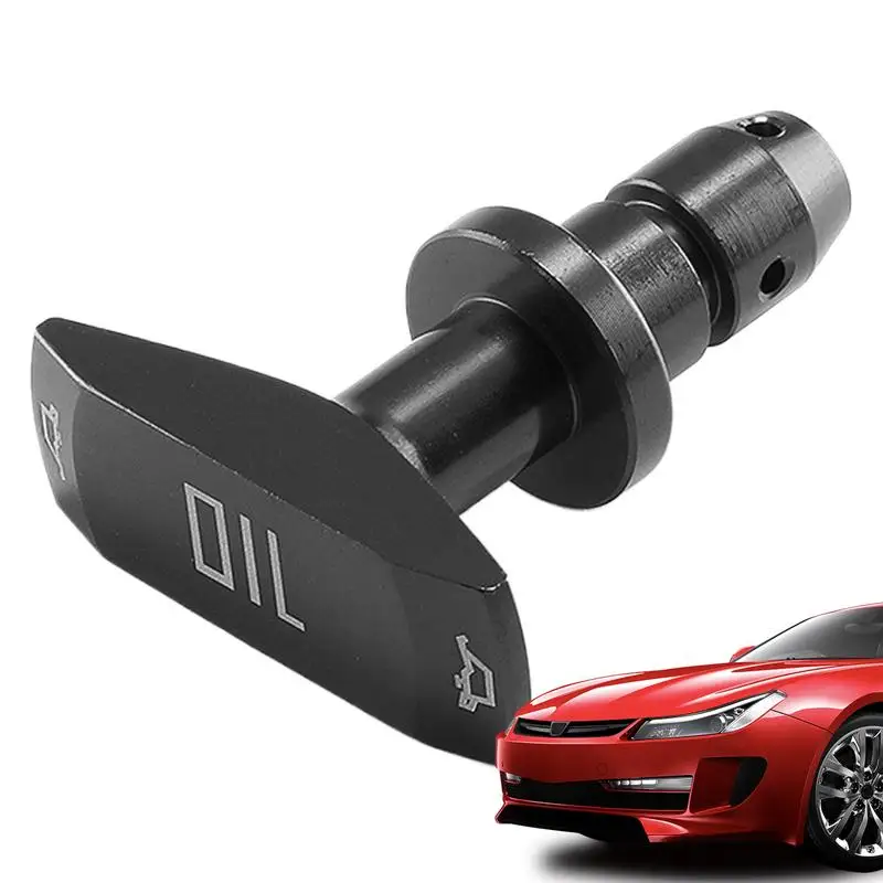 Universal Car Oil Dipstick Pull Handle Engine Oil Pullhandle Aluminum Alloy Auto Replacement Modification Decoration