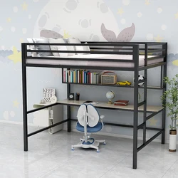 Bed, table, adult elevated bed sheet, upper floor, second floor, suspended children's dormitory, high and low bed with