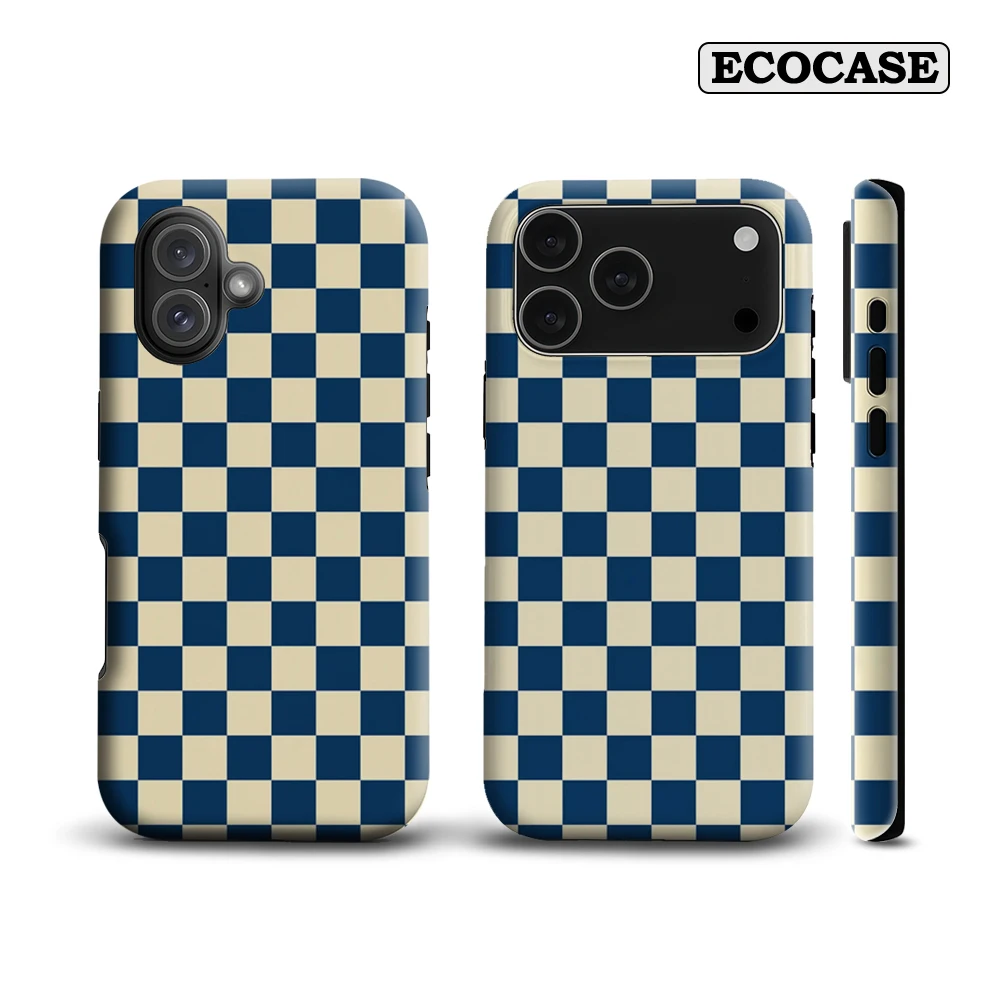 Роскошный чехол для телефона в шахматном порядке для iPhone 17, 16, 15, 14, 13, 12, 11 Pro Max Air Plus, роскошная двухслойная задняя крышка