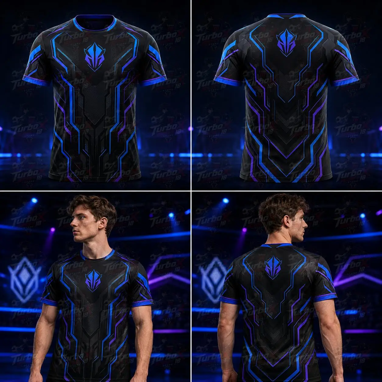 Maßgeschneidertes 3D-Druck-Trikot für Männer und Frauen, atmungsaktives Polyester, Rundhalsausschnitt, Kurzarm, Sport-Team-Shirt, personalisiertes Design, schnelltrocknendes T-Shirt – Detail 3