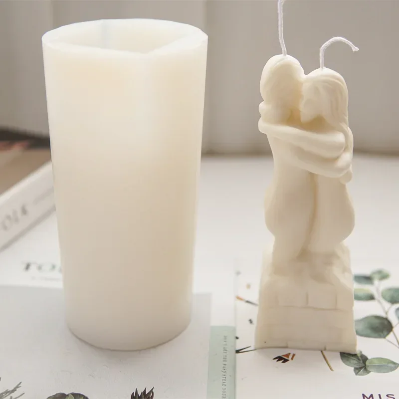 

Embracing Couple Candle Silicone Mold Abstract Human Molds Aromatherapy Epoxy Resin Soap Cake Making Moulds Home Decor