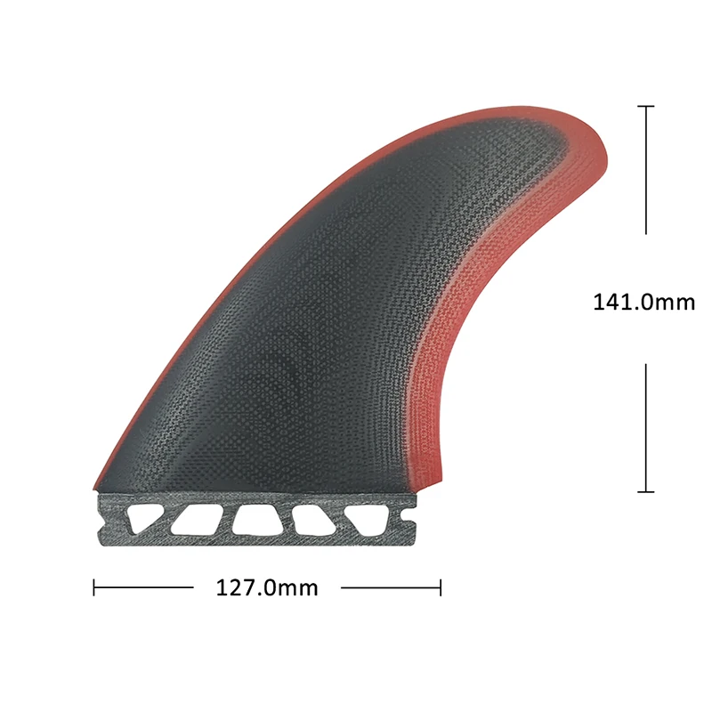 زعانف جانبية من UPSURF-Keel زعانف مصنوعة من الألياف الزجاجية ، زعانف لوح التزلج ، علامات تبويب مفردة ، لحاف أساسي ، زعنفة مزدوجة للوحة القصيرة للأسماك