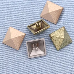 10PCS Wholesale Square Metal Buttons High-grade Sweater Coat Fashion Clothing Vintage Buttons