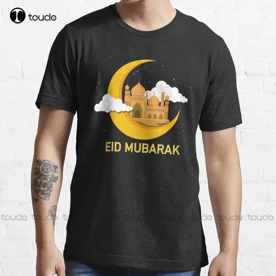 Eid Alfitr Mubarak Kareem - Eid Mubarak Arabic T-Shirt Mens Tshirts Fashion Creative Leisure Funny Harajuku T-Shirt Custom Gift