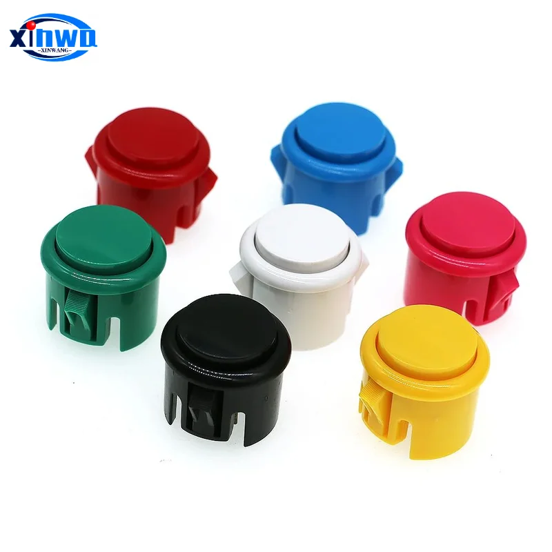 10 sztuk Baolian 24mm 30mm przycisk mikroprzełącznik gra zręcznościowa Sanwa Hitbox kontroler Neo Geo Pandora konsola Diy części do pinballa