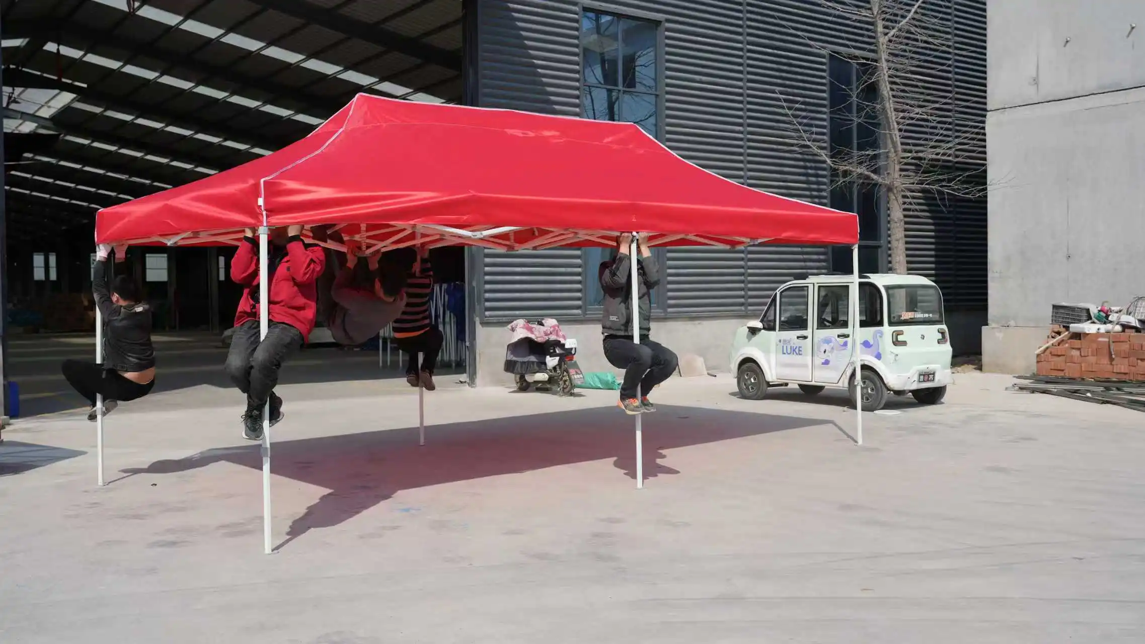 Outdoor Automatic Four-legged Umbrella Tent, Rainproof And Sunshade, Portable Folding And Telescopic Tent.