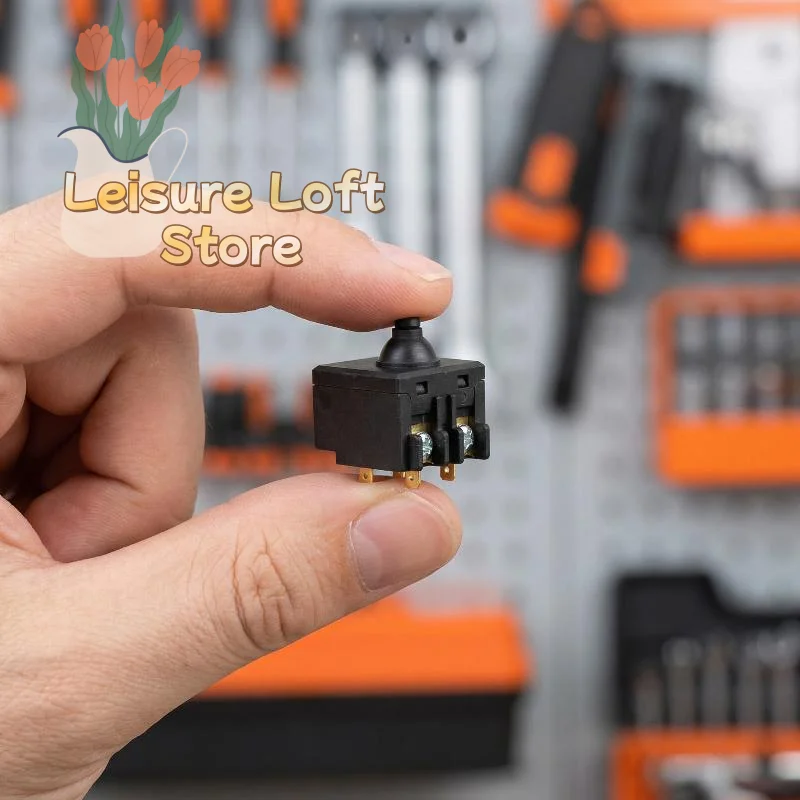 

Power Tool Push Button Switch Compatible with 100mm Angle Grinder Replacement Polisher Switch Easy Assembly Home Repair