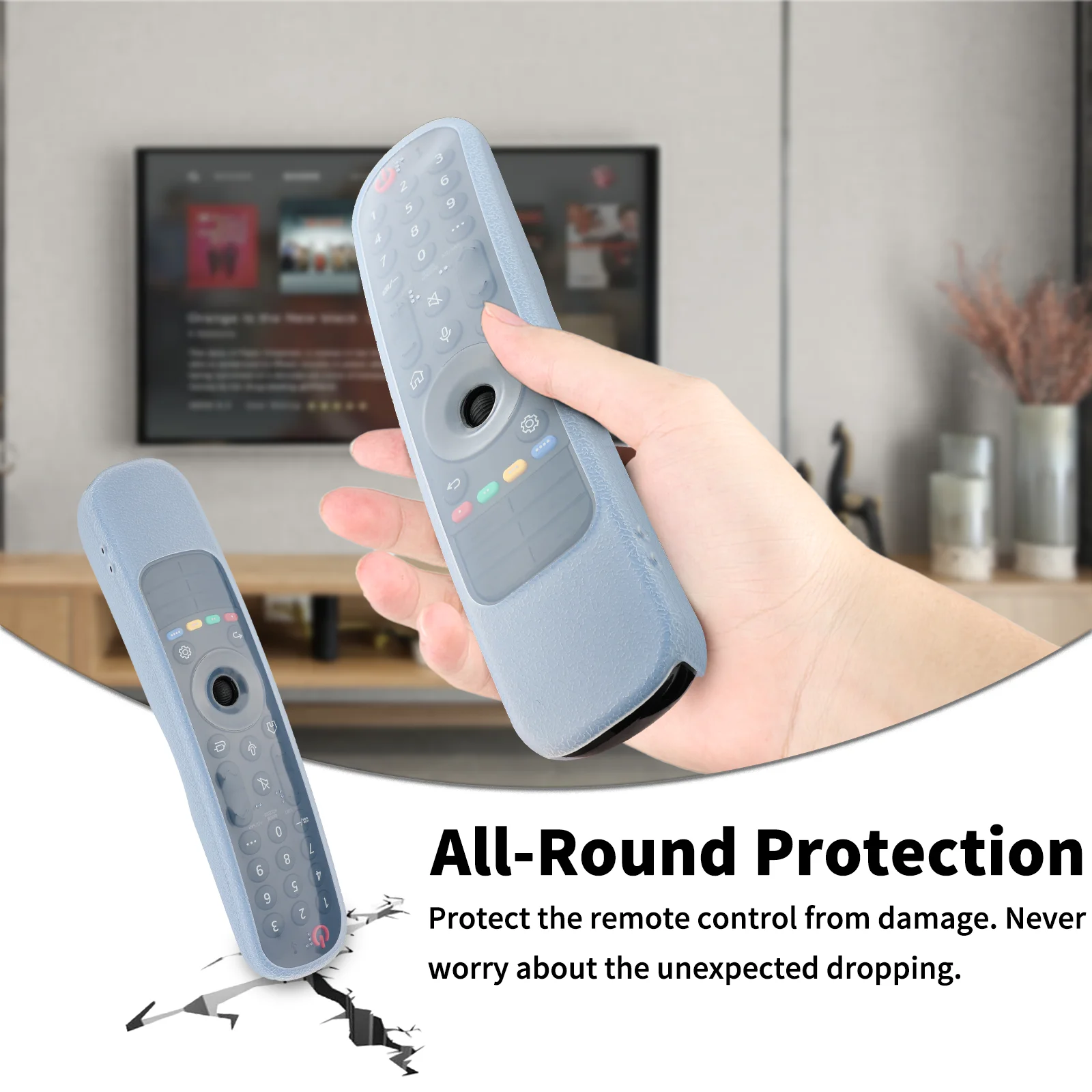 Silicone Remote Control Case For LG MR24GA/MR21GA/MR22GN/MR23GA Magice TV Remote Shockproof Protective Shell Cover With a Lanyar