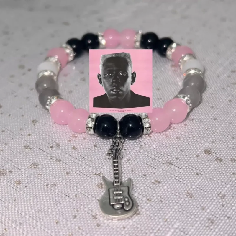 سوار ألبوم تايلر مستوحى يدويًا من ألبوم الخالق مجوهرات مخصصة مصنوعة يدويًا من الخرز #2